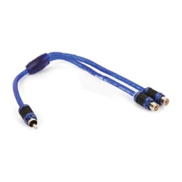 STINGER CABLE RCA “ Y “ 6000 1 MACHO 2 HEMBRA, TWISTED/DOBLE CORAZA PROTEC · imagen 1